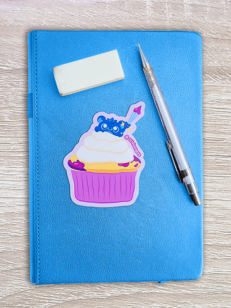 Prince Bluebearry the III Sticker - Cute Loot Arts – Cute Loot Arts ...